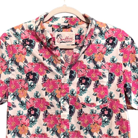chubbies Other - Chubbies Men's Hawaiian Floral Print Button Down Casual Shirt Small